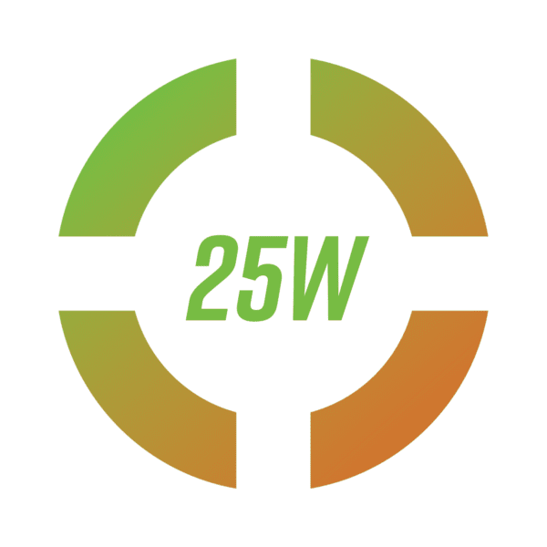 25W in Circle Icon